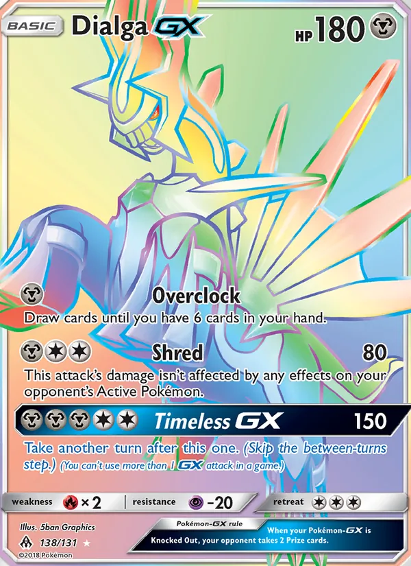 Dialga GX (Secret) — SM - Forbidden Light #138/131