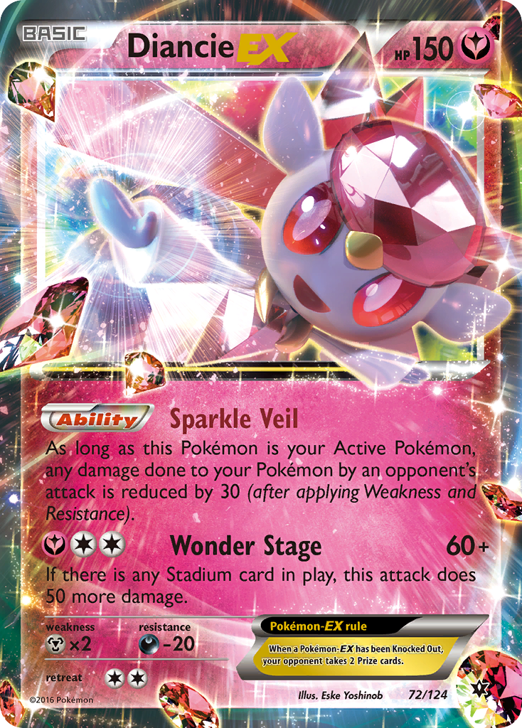 Diancie EX — XY - Fates Collide #72/124
