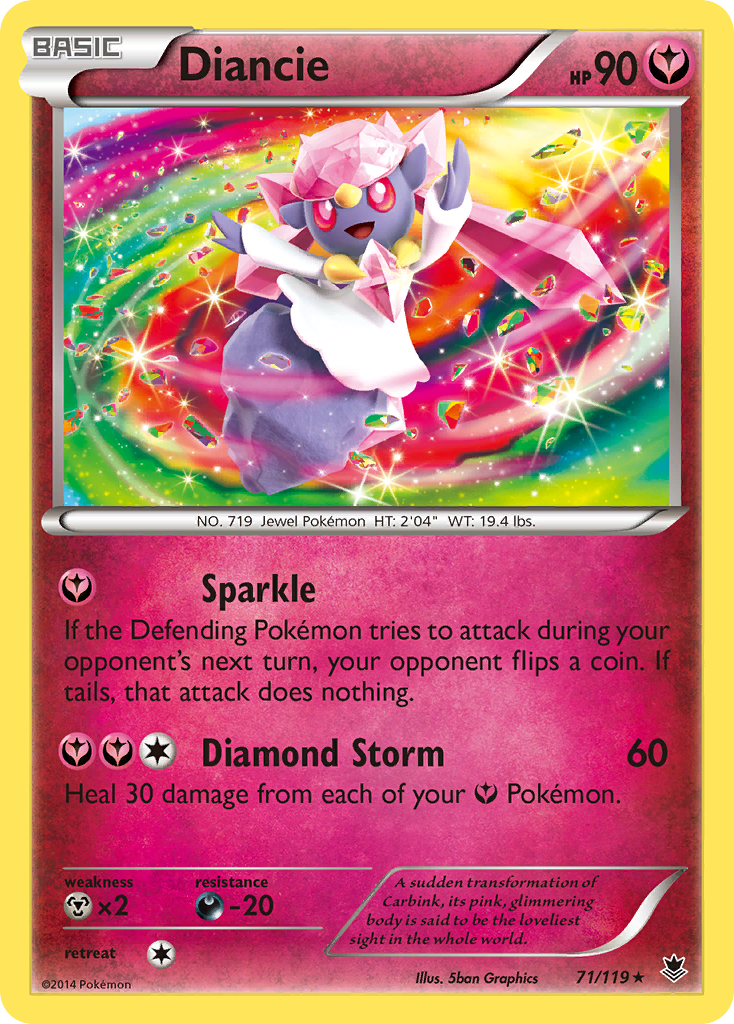 Diancie — XY - Phantom Forces #71/119