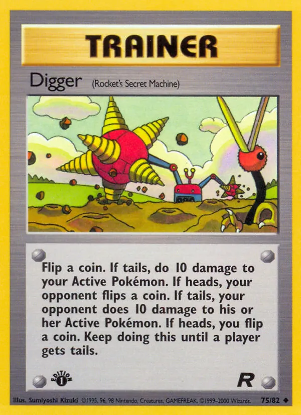 Digger (Rocket's Secret Machine) — Team Rocket #75/82