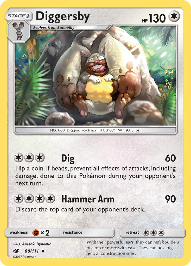 Diggersby (18) — SM Trainer Kit: Alolan Sandslash & Alolan Ninetales #88/111