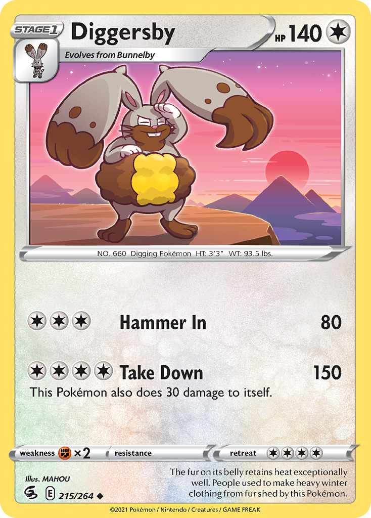 Diggersby — SWSH08: Fusion Strike #215/264