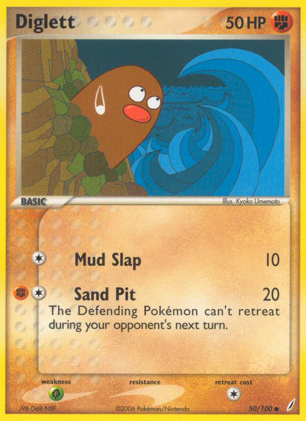 Diglett — Crystal Guardians #50/100