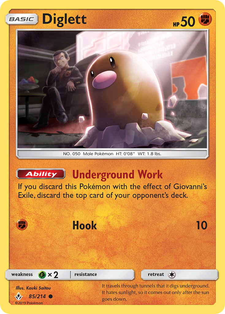 Diglett — SM - Unbroken Bonds #85/214