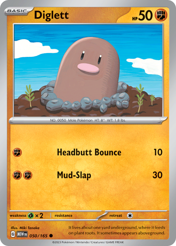 Diglett — SV: Scarlet & Violet 151 #050/165