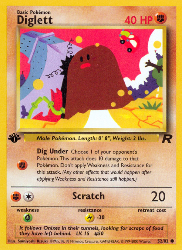 Diglett — Team Rocket #52/82