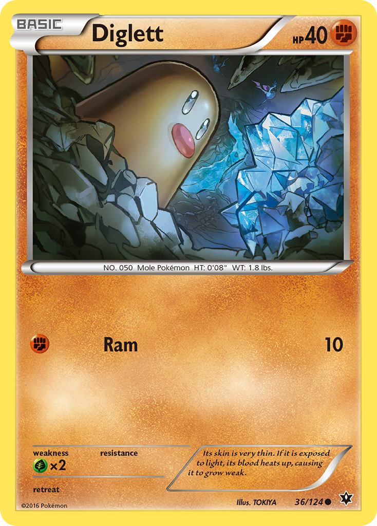 Diglett — XY - Fates Collide #36/124