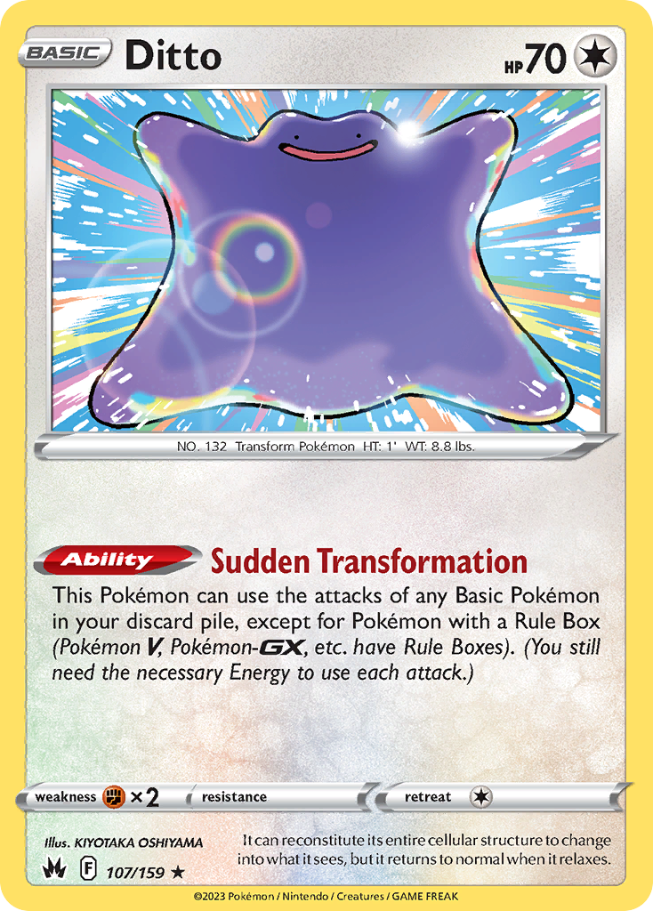 Ditto — Prize Pack Series Cards #107/159