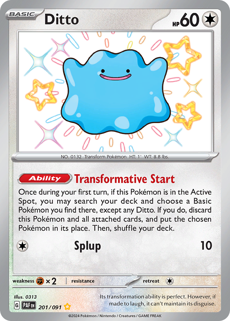 Ditto — SV: Paldean Fates #201/091