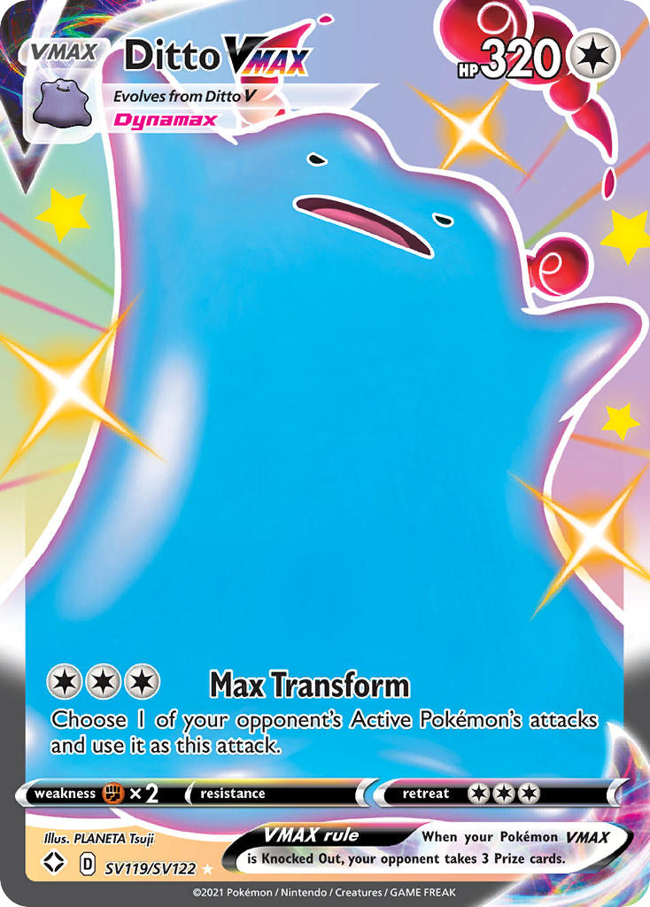 Ditto VMAX — Shining Fates: Shiny Vault #SV119/SV122