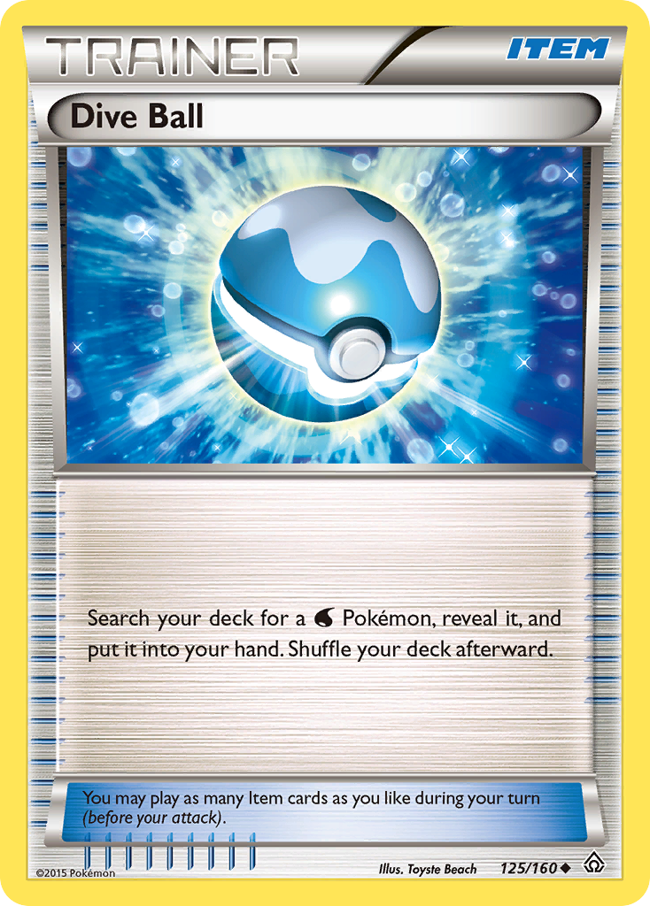 Dive Ball — XY - Primal Clash #125/160