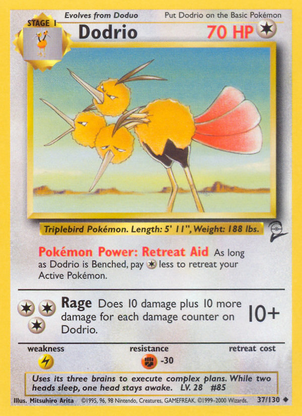 Dodrio — Base Set 2 #037/130