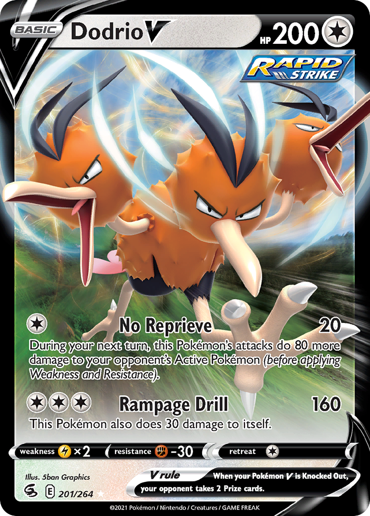 Dodrio V — SWSH08: Fusion Strike #201/264