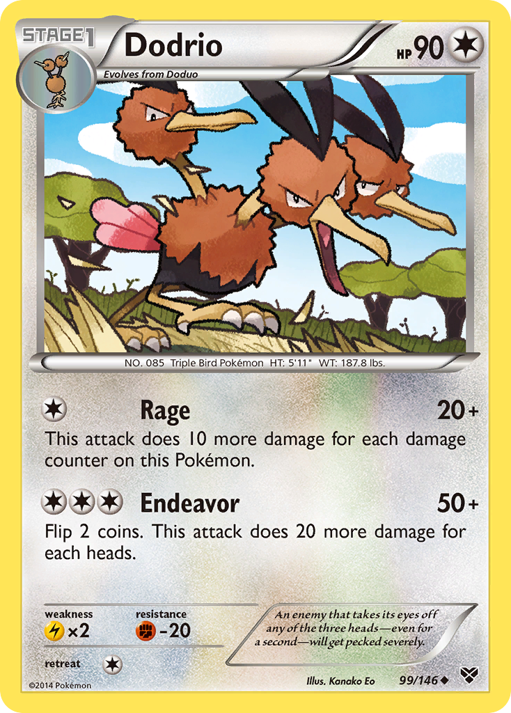Dodrio — XY Base Set #99/146