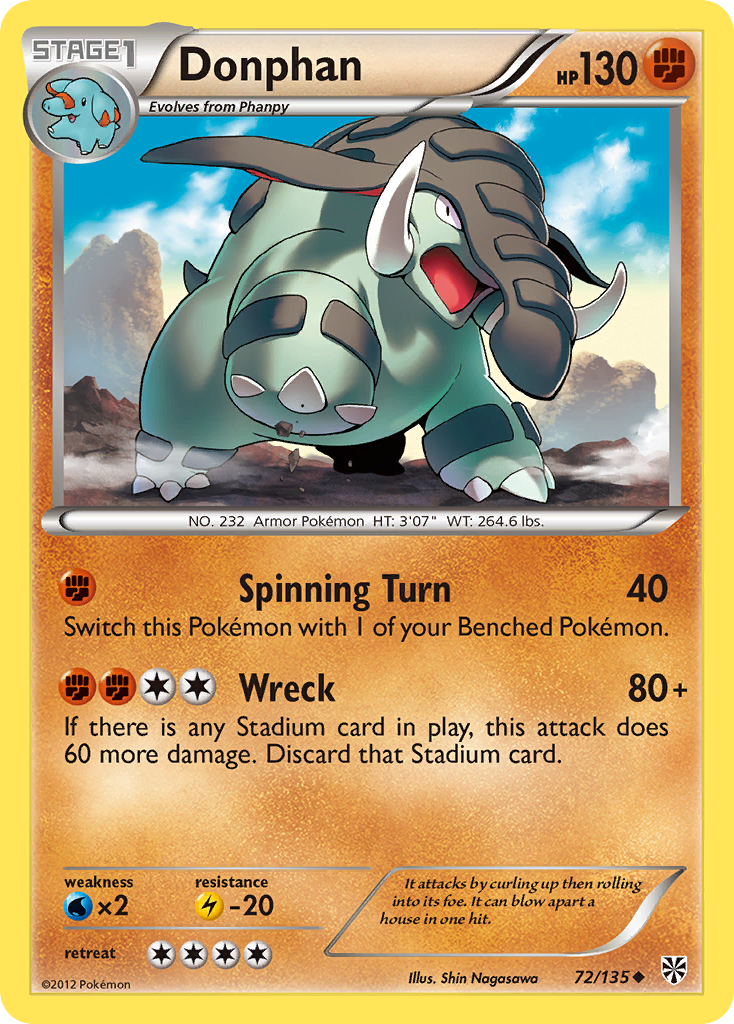 Donphan — Plasma Storm #72/135