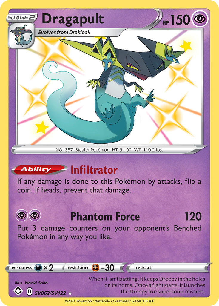 Dragapult — Shining Fates: Shiny Vault #SV062/SV122
