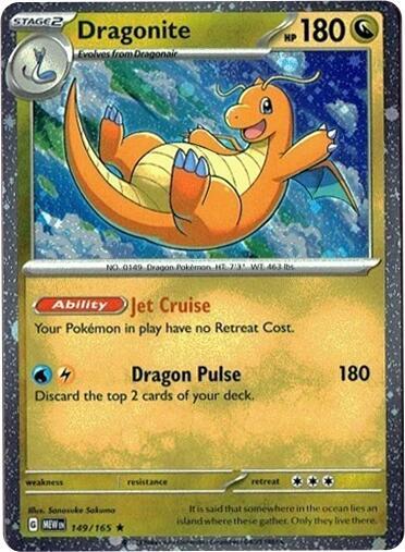 Dragonite 149/165 (Cosmos Holo) — Miscellaneous Cards & Products #149/165