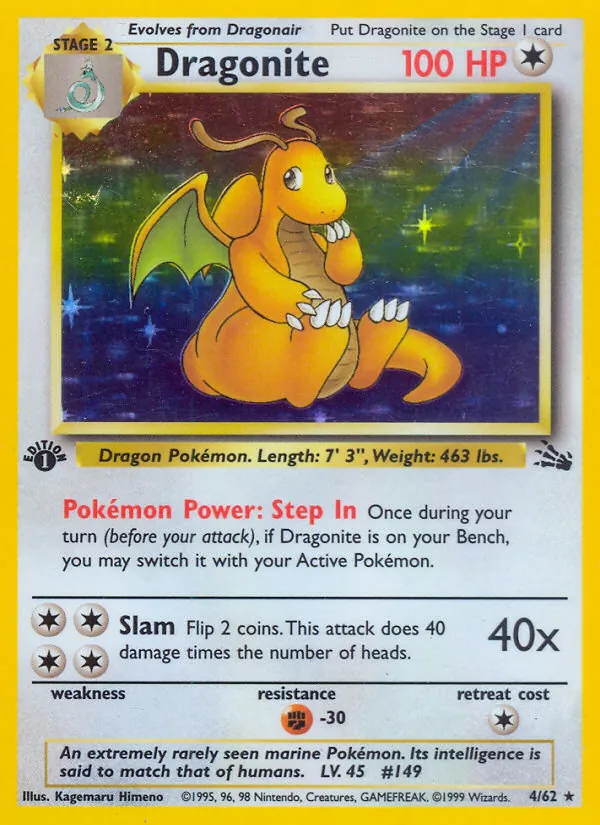 Dragonite (4) — Fossil #04/62