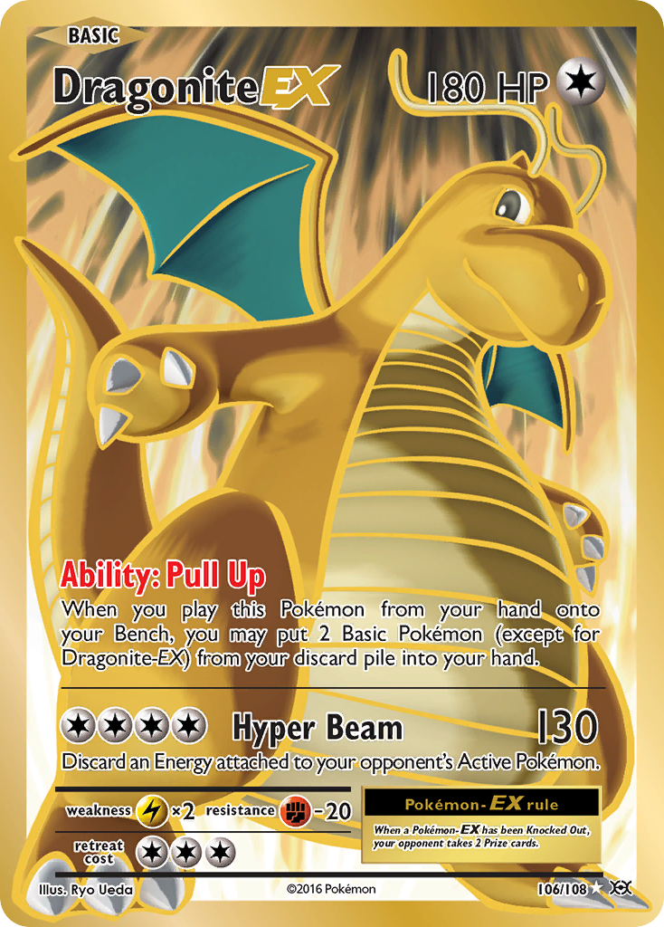 Dragonite EX (Full Art) — XY - Evolutions #106/108