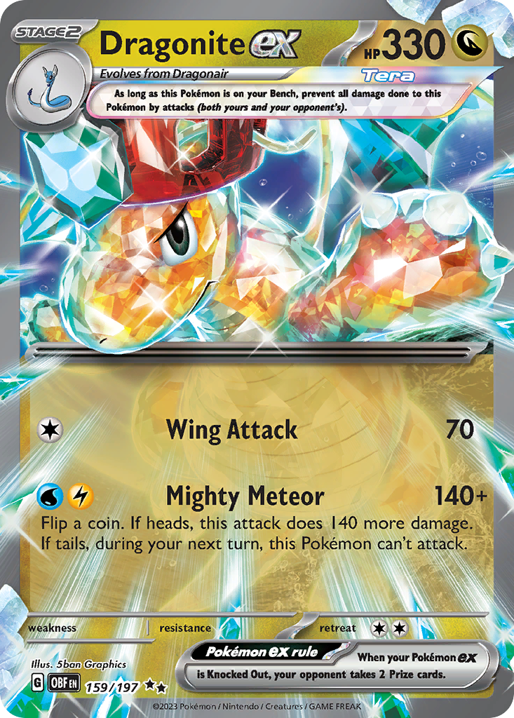 Dragonite ex — SV03: Obsidian Flames #159/197