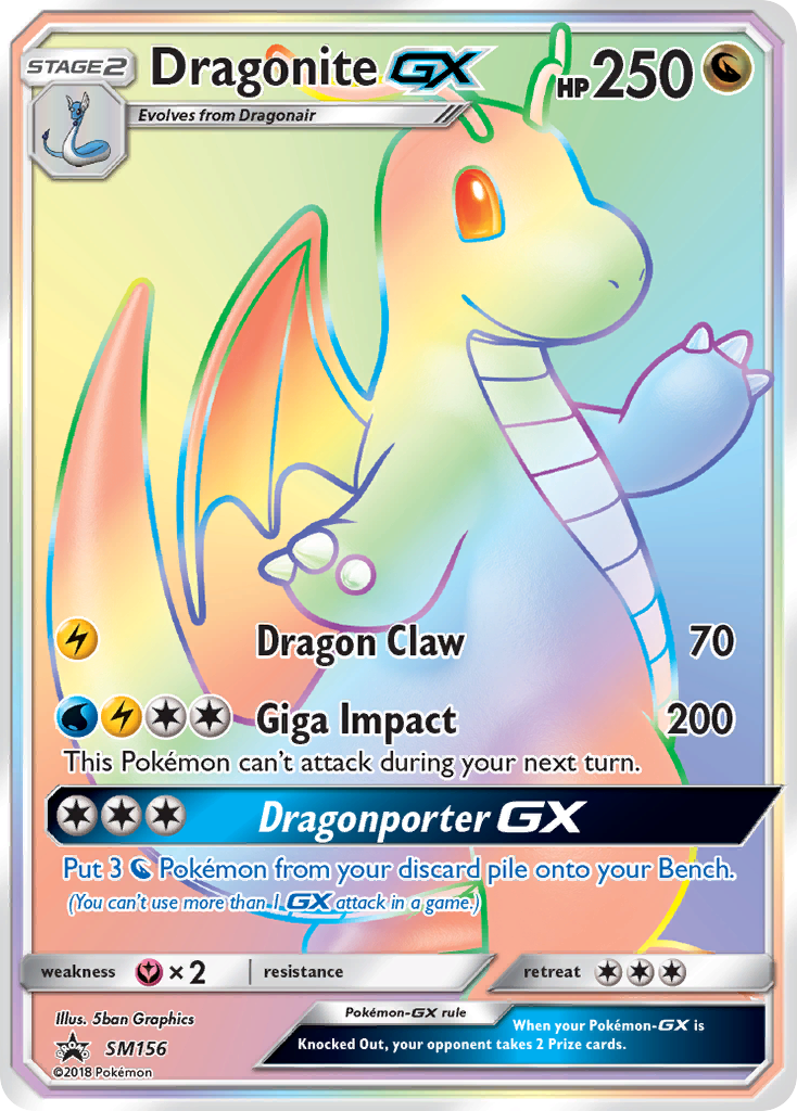 Dragonite GX — Jumbo Cards #SM156