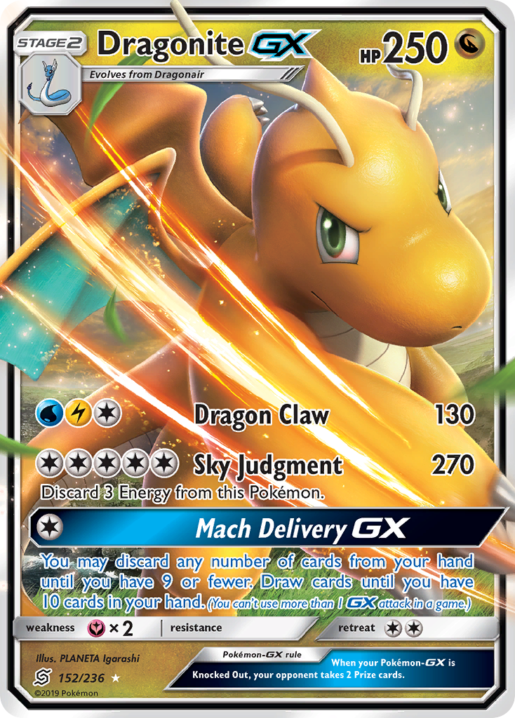 Dragonite GX — SM - Unified Minds #152/236