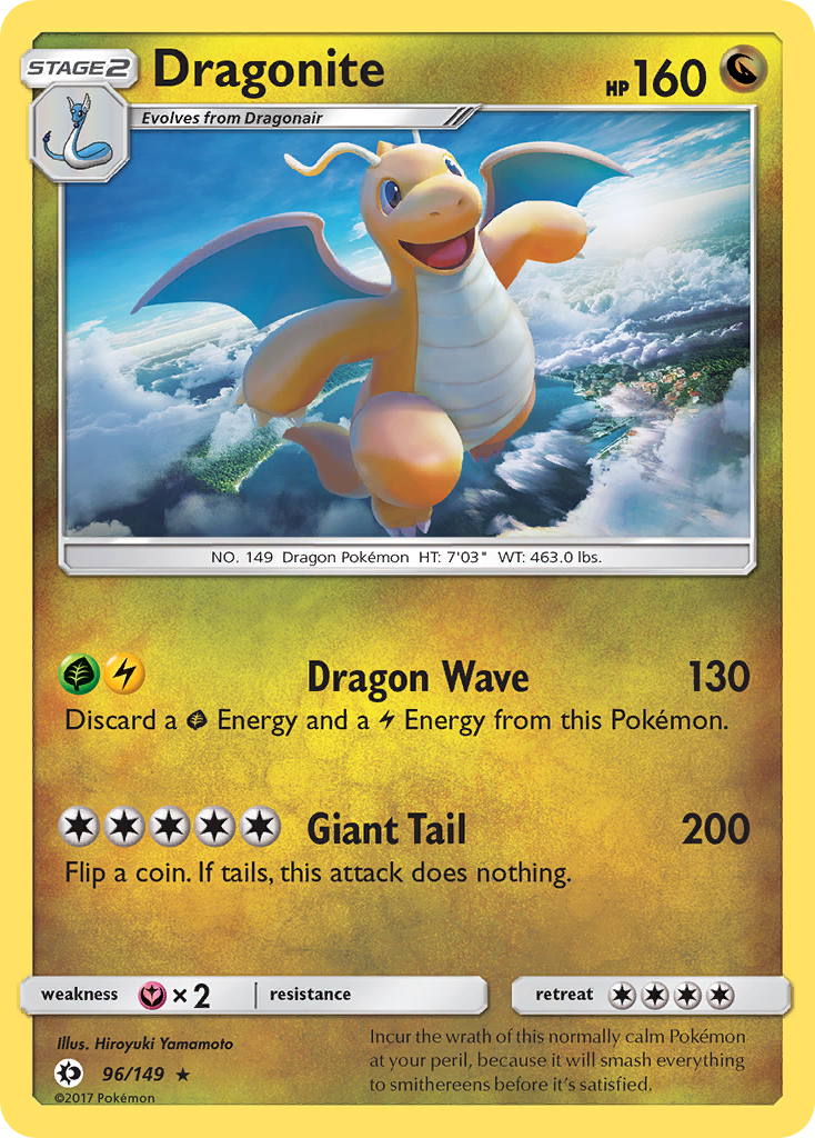 Dragonite — SM Base Set #96/149