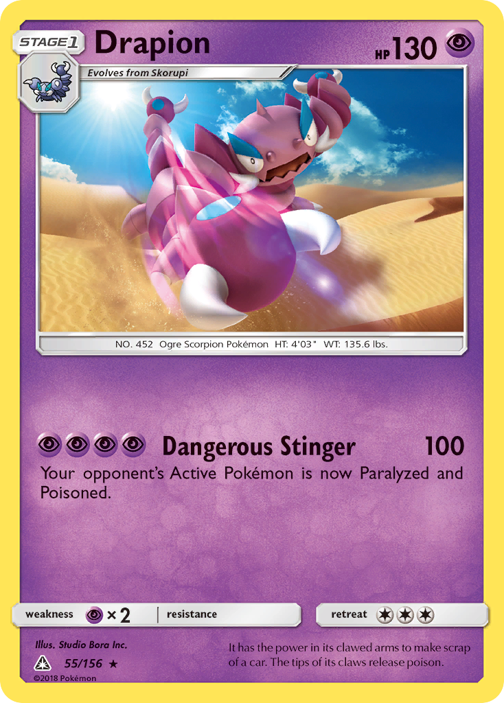 Drapion — SM - Ultra Prism #55/156