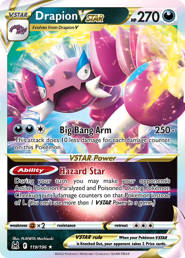 Drapion VSTAR — SWSH11: Lost Origin #119/196