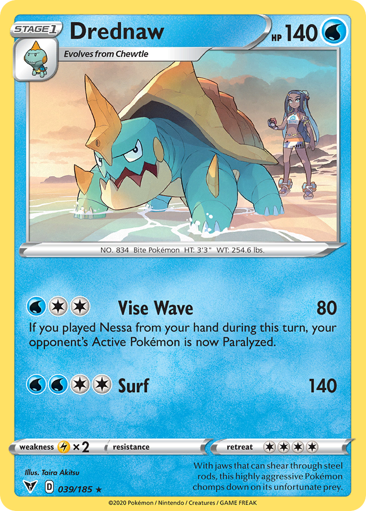 Drednaw — SWSH04: Vivid Voltage #039/185