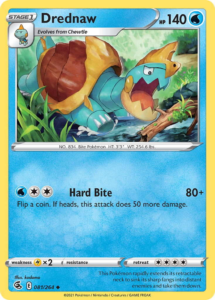 Drednaw — SWSH08: Fusion Strike #081/264