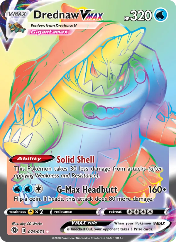 Drednaw VMAX (Secret) — Champion's Path #75/73