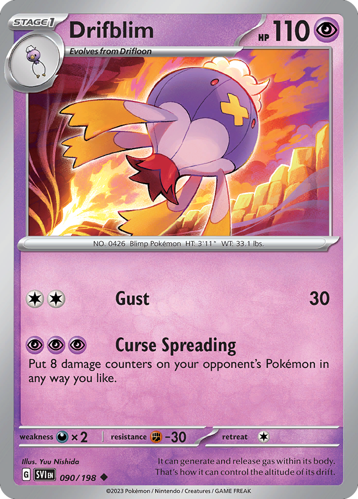 Drifblim — SV01: Scarlet & Violet Base Set #090/198