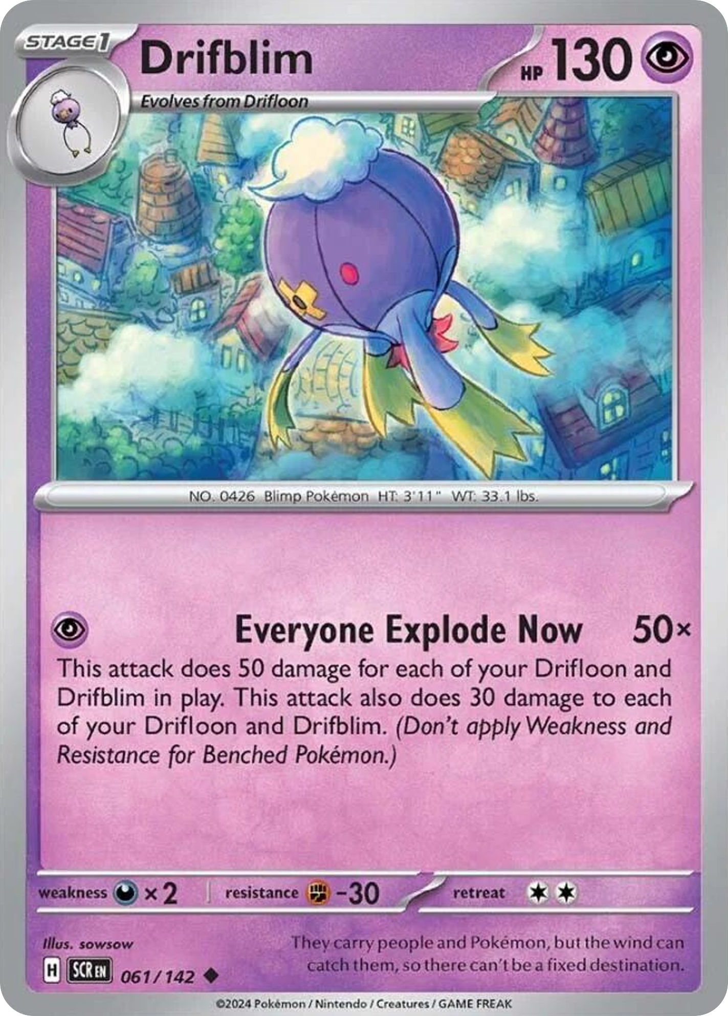 Drifblim — SV07: Stellar Crown #061/142