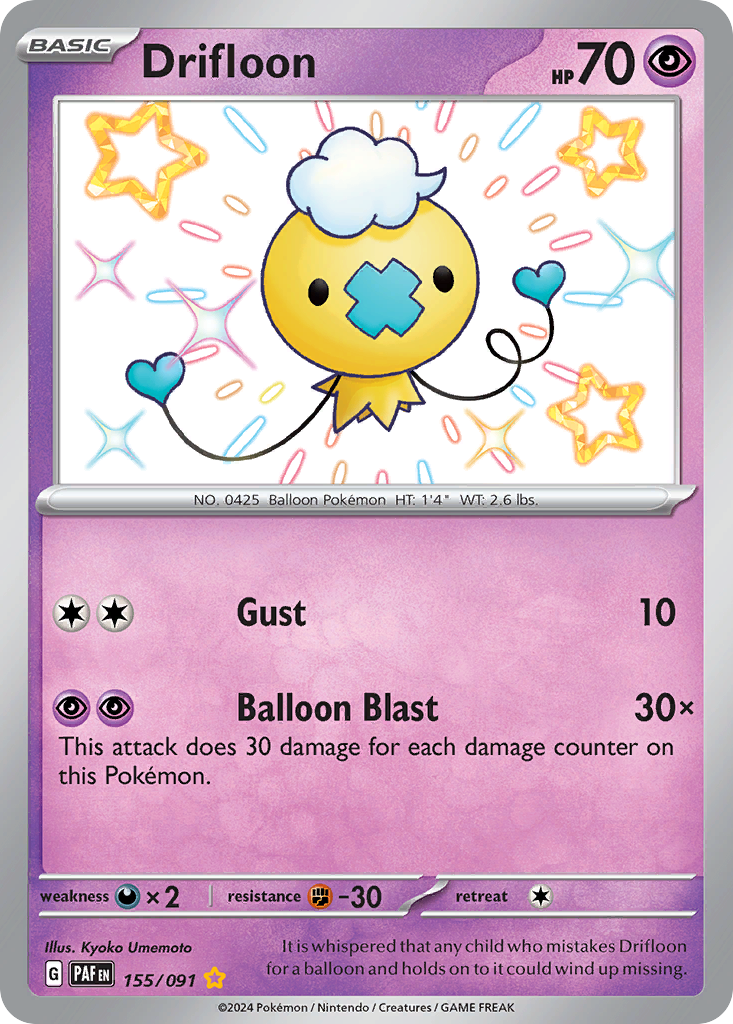 Drifloon — SV: Paldean Fates #155/091