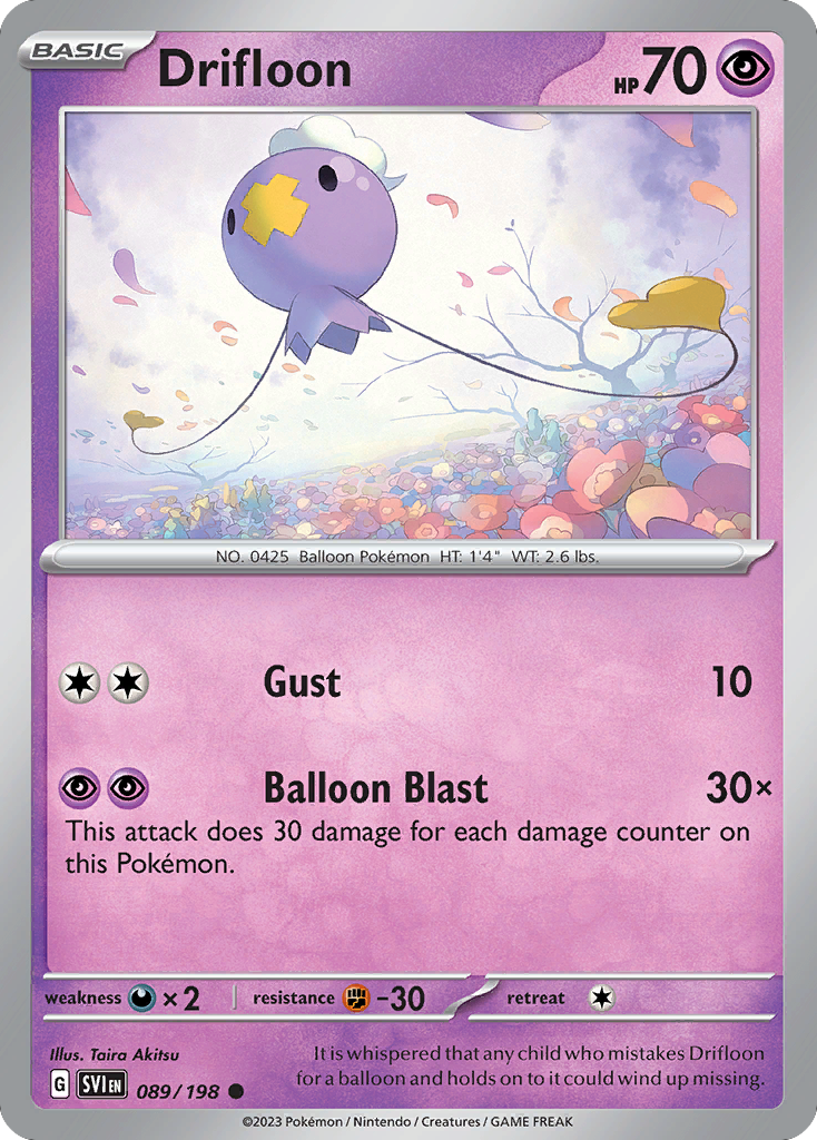 Drifloon — Trick or Trade BOOster Bundle 2023 #089/198