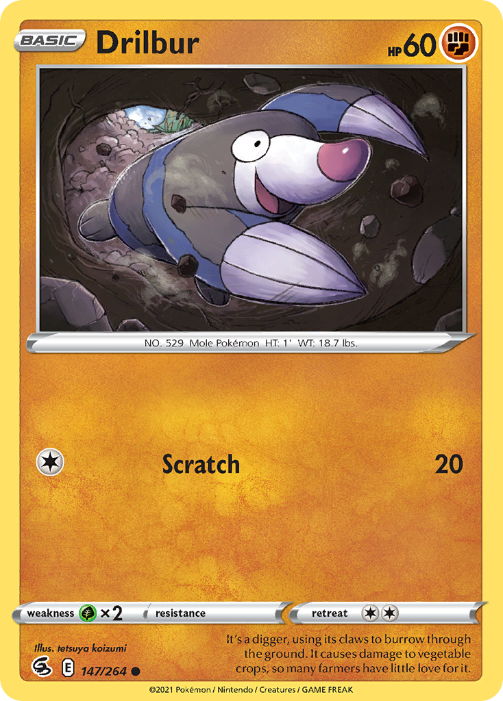 Drilbur — SWSH08: Fusion Strike #147/264