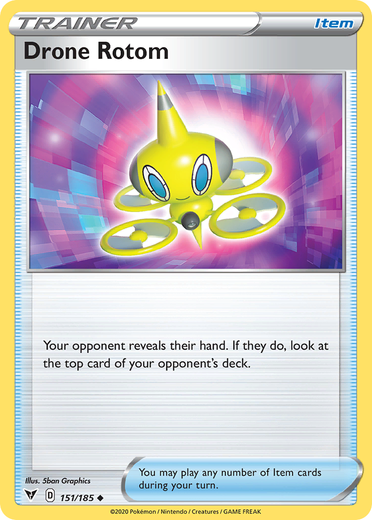 Drone Rotom — SWSH04: Vivid Voltage #151/185