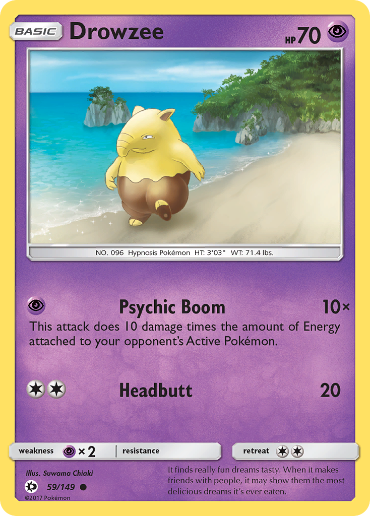 Drowzee — SM Base Set #59/149