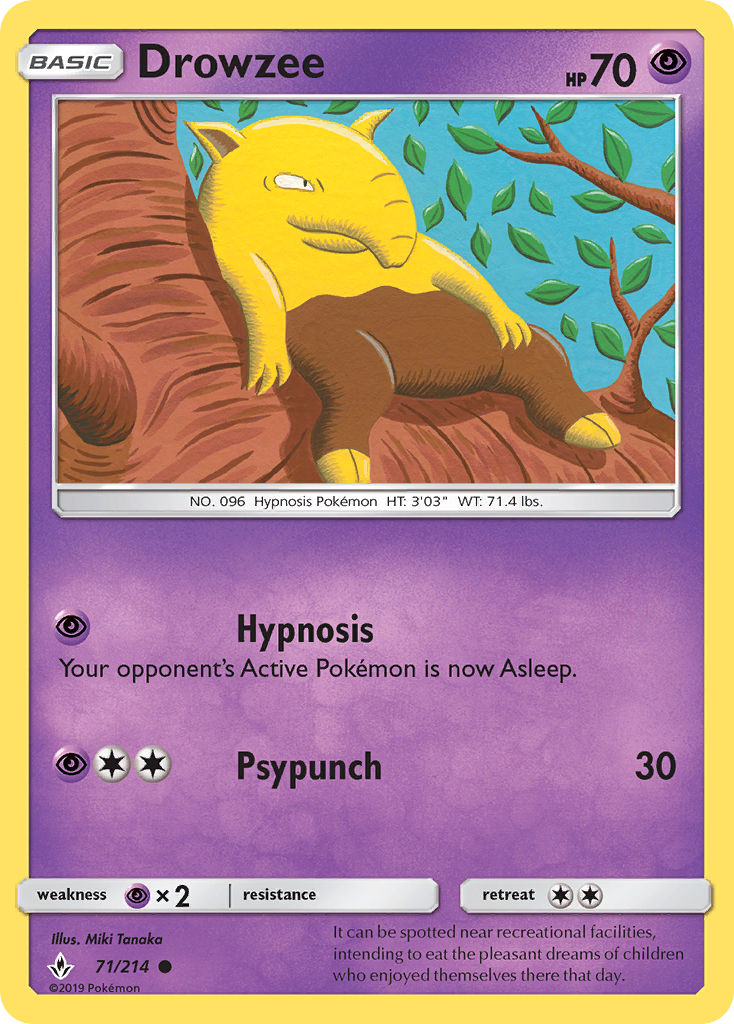 Drowzee — SM - Unbroken Bonds #71/214
