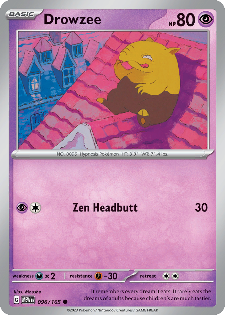 Drowzee — SV: Scarlet & Violet 151 #096/165