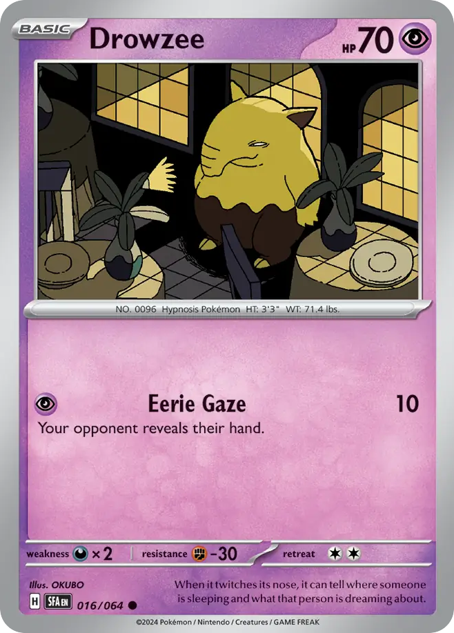 Drowzee — SV: Shrouded Fable #016/064
