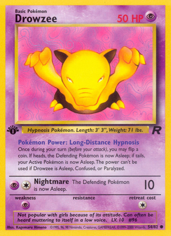Drowzee — Team Rocket #54/82