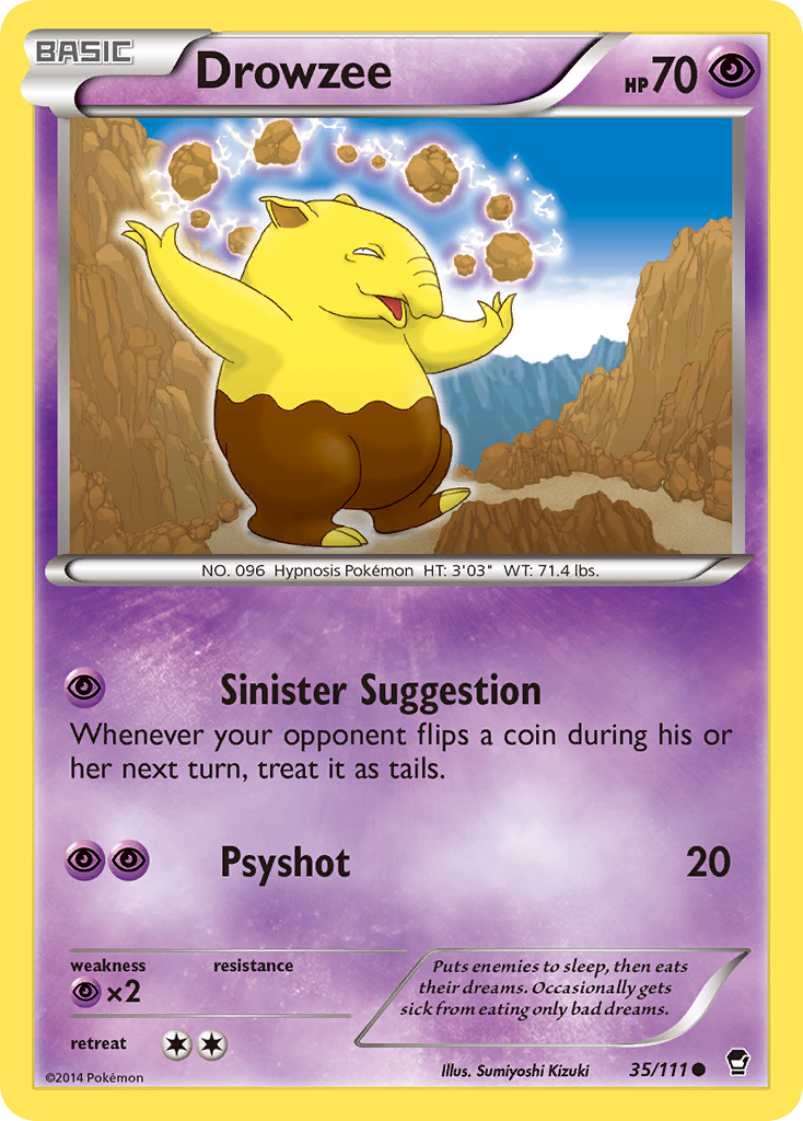 Drowzee — XY - Furious Fists #35/111