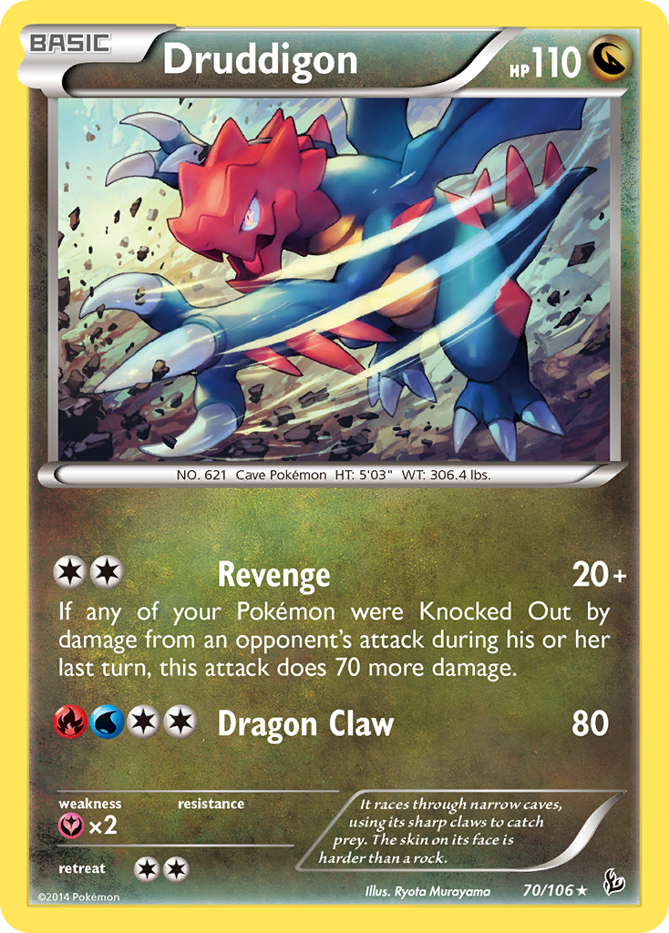 Druddigon — XY - Flashfire #70/106