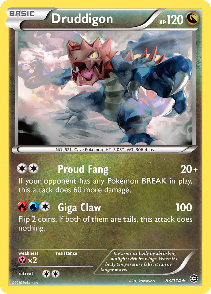 Druddigon — XY - Steam Siege #83/114