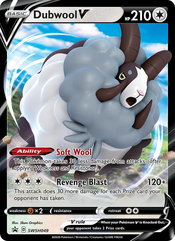 Dubwool V — Jumbo Cards #SWSH049