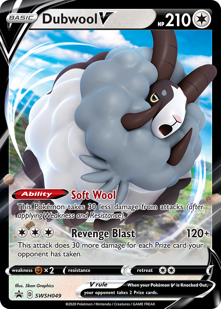 Dubwool V — SWSH: Sword & Shield Promo Cards #SWSH049