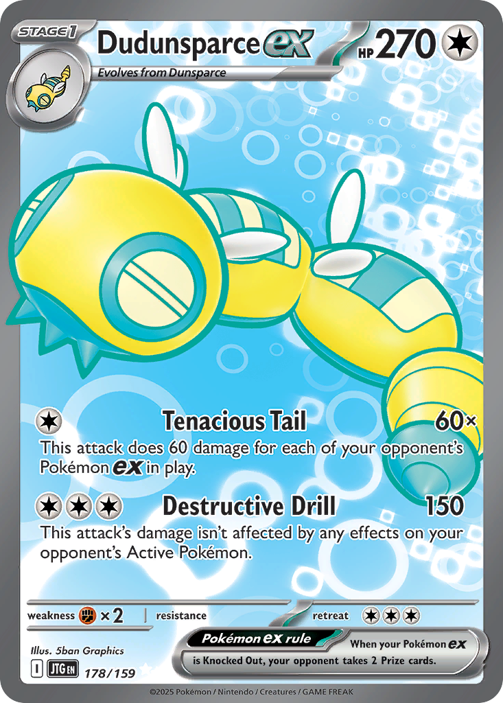 Dudunsparce ex — SV09: Journey Together #178/159