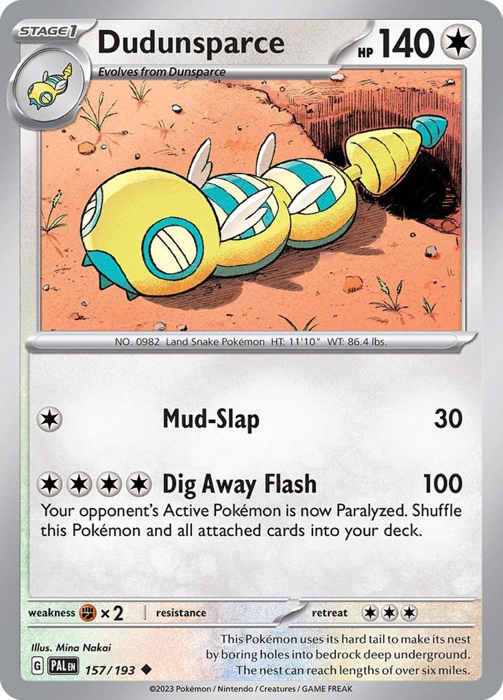 Dudunsparce — SV02: Paldea Evolved #157/193